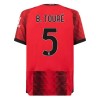 Camiseta de fútbol AC Milan B. Toure 5 Primera Equipación 23-24 - Hombre